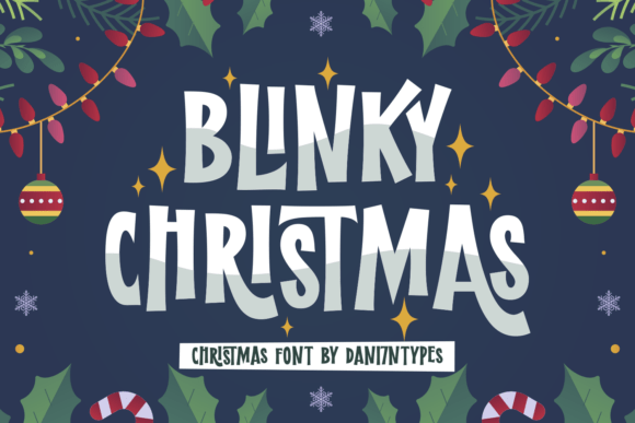 Blinky Christmas: A Festive Font for Cheerful Designs