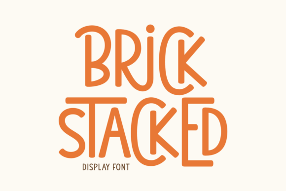 Brick Stacked: A Playful Typeface for Vibrant Projects