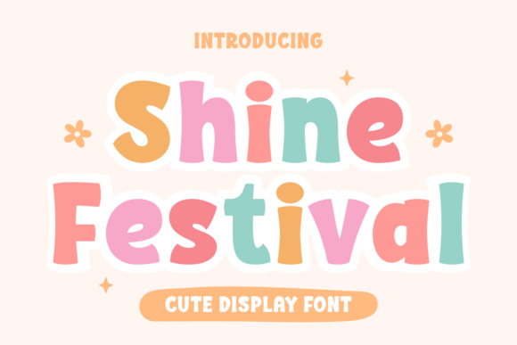 Discover the Joyful World of the Shine Festival Typeface
