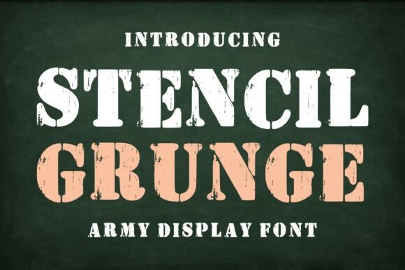 Discovering Stencil Grunge: A Typeface with Tactical Character