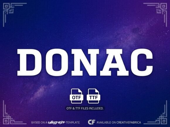 Donac: A Decorative Display Font for Bold Visual Statements