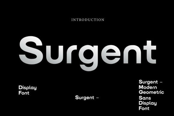 Surgent: A Modern Geometric Sans for Bold Visual Impact